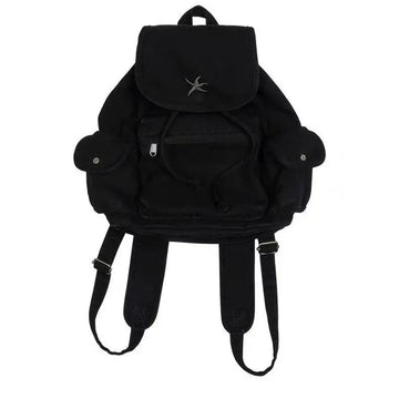 Qfdian Vintage Y2k Aesthetic Women Students Backpacks Casual Simple All Match Denim Bags Japanese Streetwear Fashion Girls Schoolbags